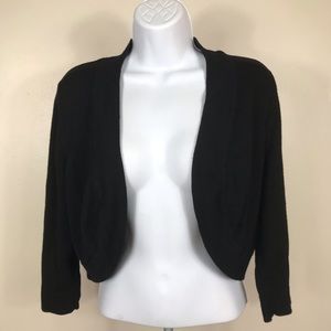 Eliza J Black 3/4 quarter sleeve cover up cardigan